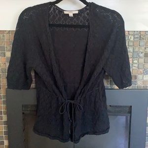 Merona Black Bathing Suit Cover Up Crochet